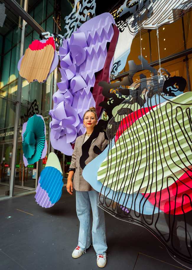 Coral. A paper artwork that pays homage to the marine life