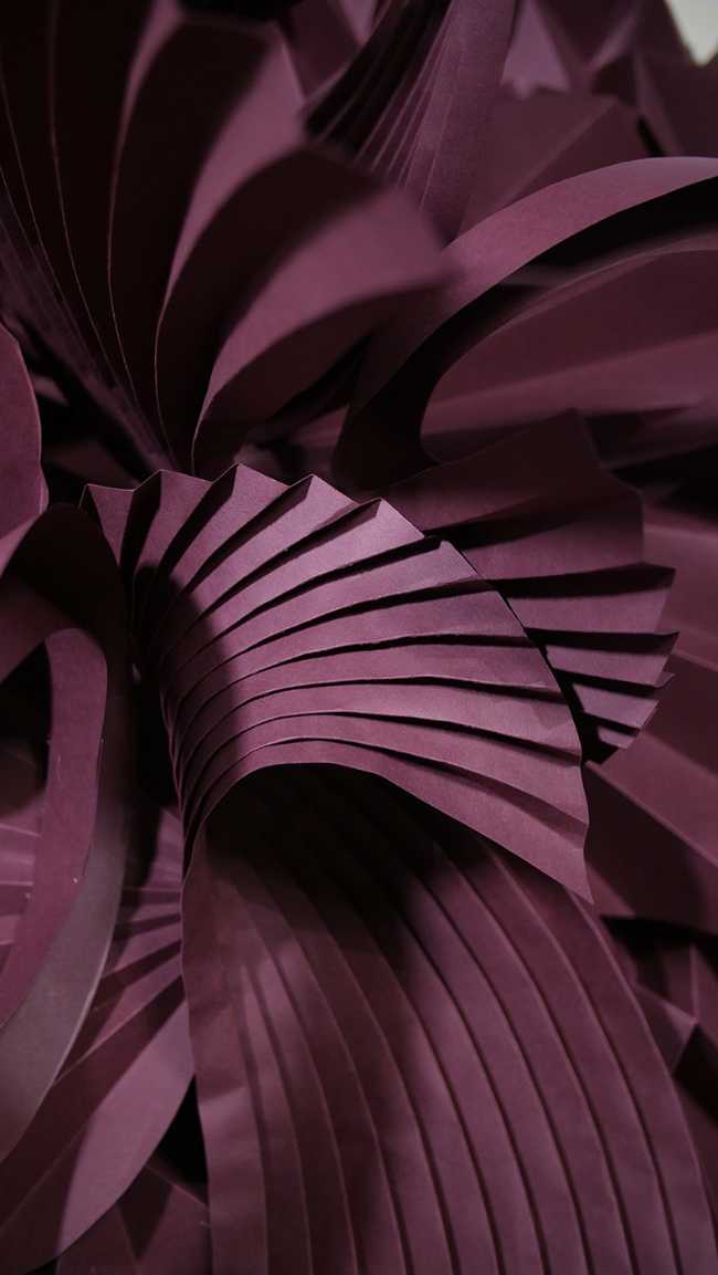 Coral. A paper artwork that pays homage to the marine life