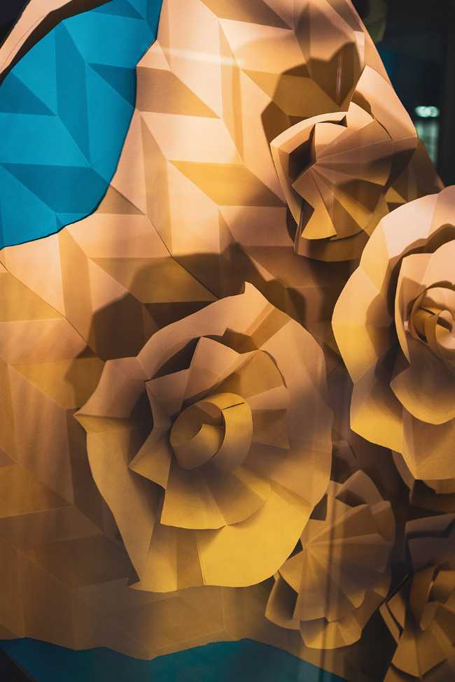 Coral. A paper artwork that pays homage to the marine life