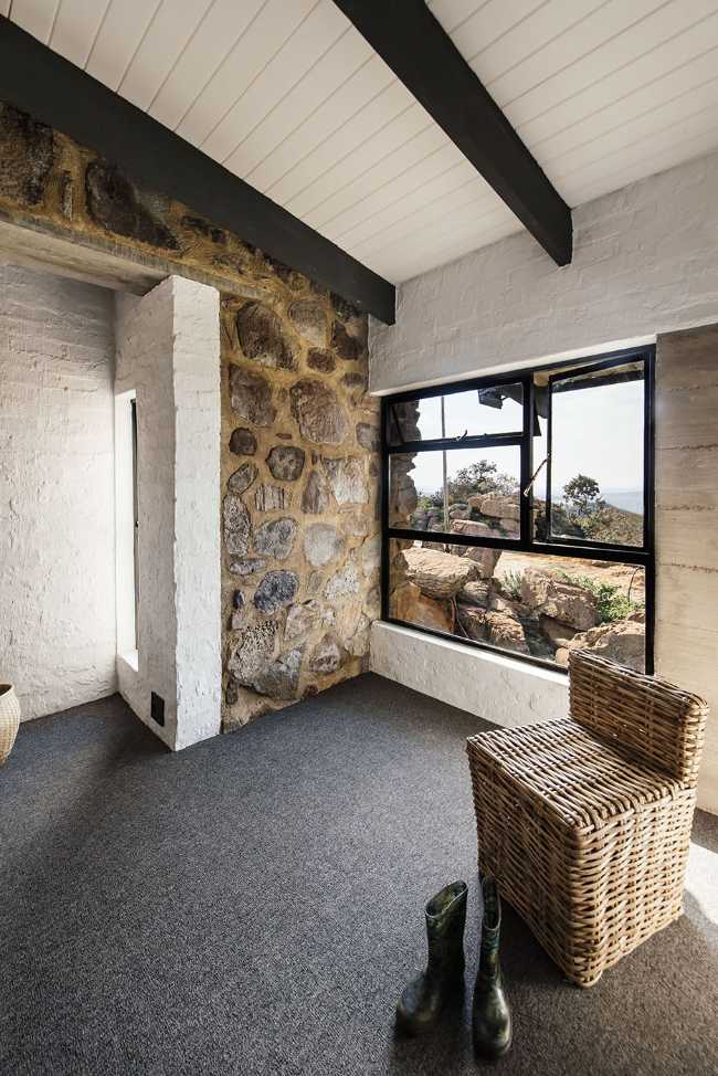 A stony façade for Cottage Rock, so you can climb the walls of your own home