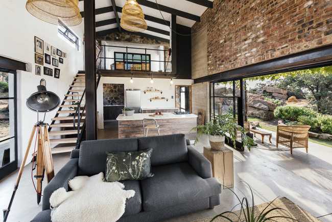 A stony façade for Cottage Rock, so you can climb the walls of your own home