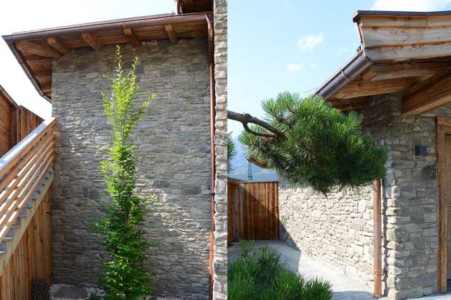 Villa tirolese in pietra e legno. Vivere il confort circondati dalla natura