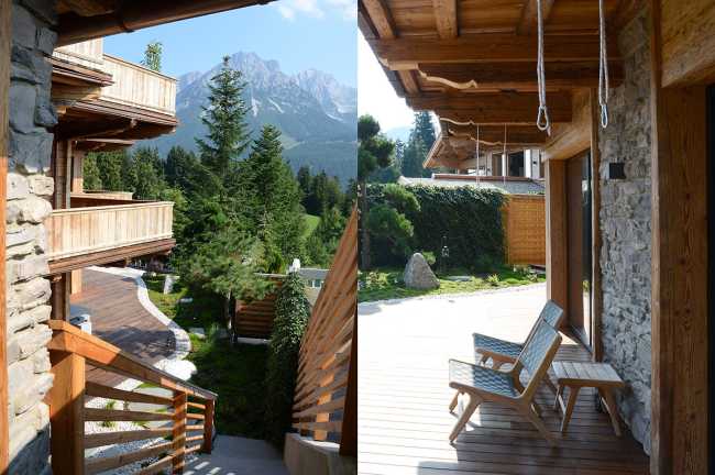 Villa tirolese in pietra e legno. Vivere il confort circondati dalla natura