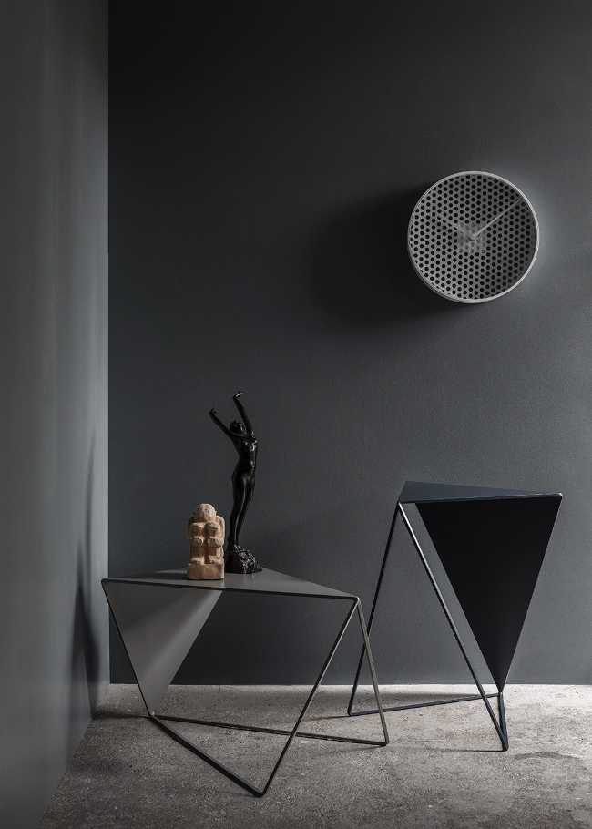 Inverse coffee tables, sculptural figures and simple geometrical designs to add personality to the environment