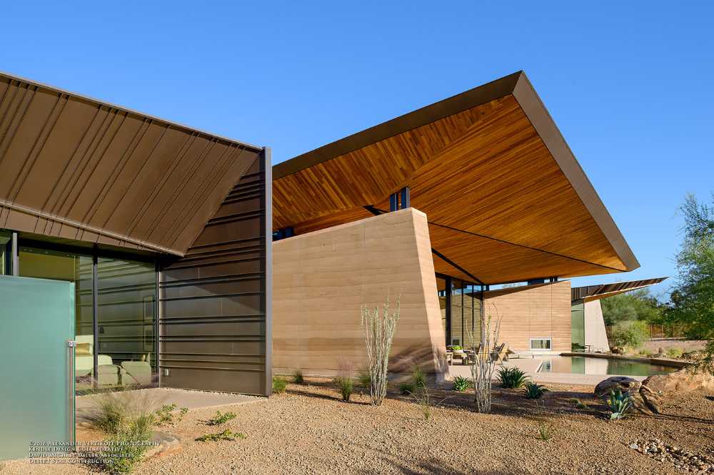 Playful collection of organic shapes in the desert: Dancing Light Residence