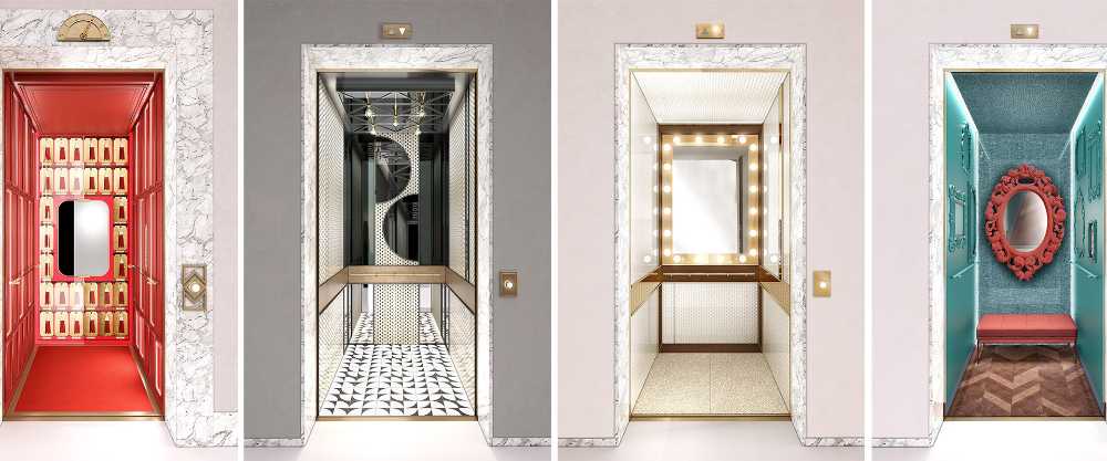 POP UP, the elevator inspired by the cinema designed to give personality to a service space