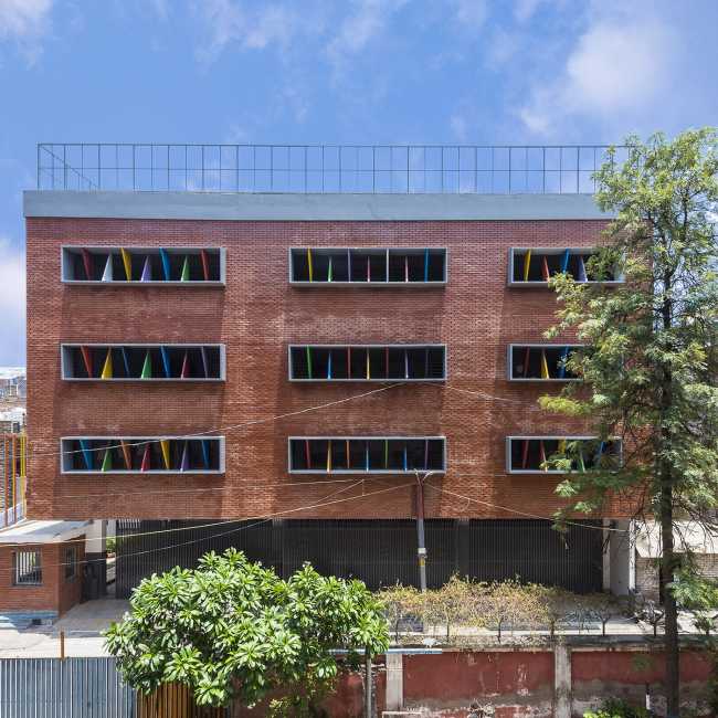 Urdaa School. A colourful, sustainable space to accompany children as they grow up