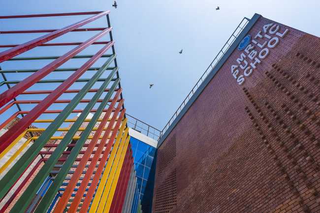 Urdaa School. A colourful, sustainable space to accompany children as they grow up