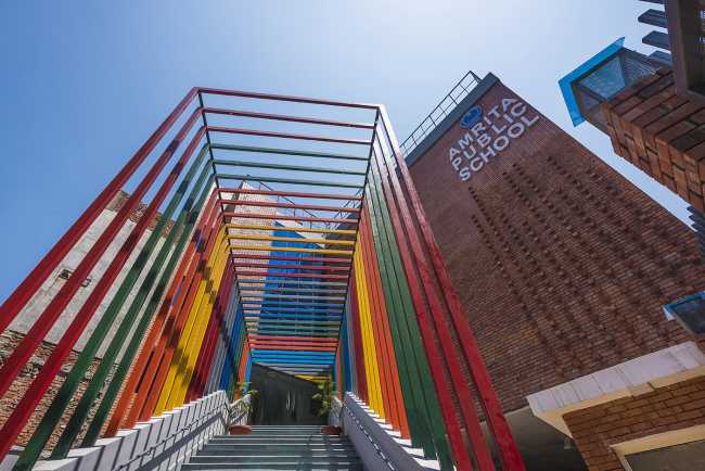 Urdaa School. A colourful, sustainable space to accompany children as they grow up