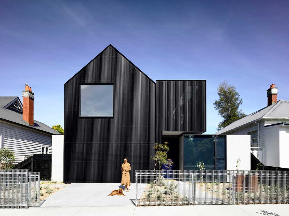 Pure materiality and clean aesthetics for a sculptural home that never forgets to