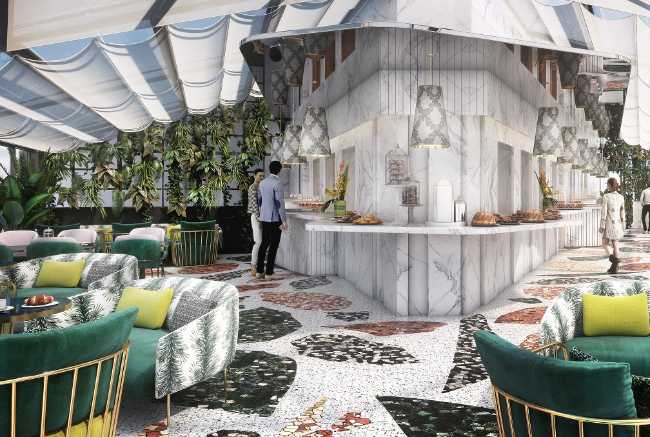 Restyling del Sofitel Rome Villa Borghese. Design degli interni a comfort acustico per uno spazio da vivere a pieno