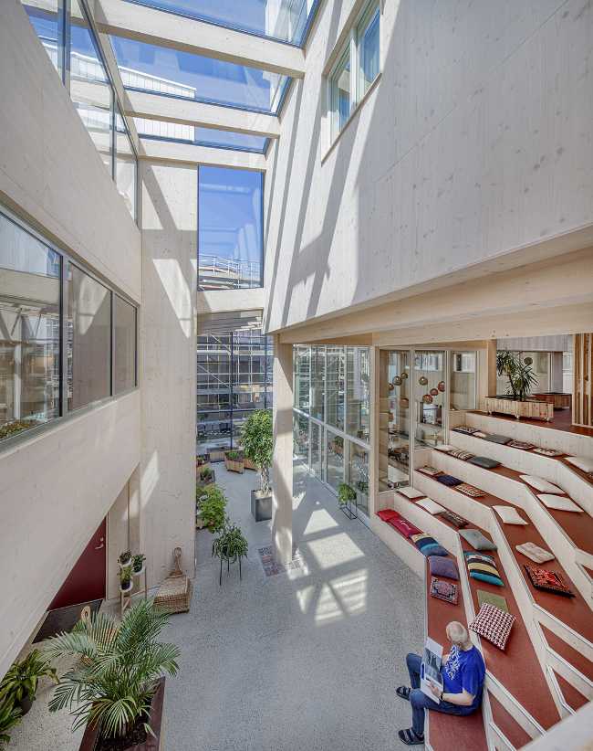 Vindmậllebakken, cohousing sociale. Un’architettura in legno che mette al centro  per la condivisione