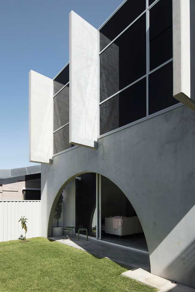 A very minimal range of materials for an urban redevelopment project