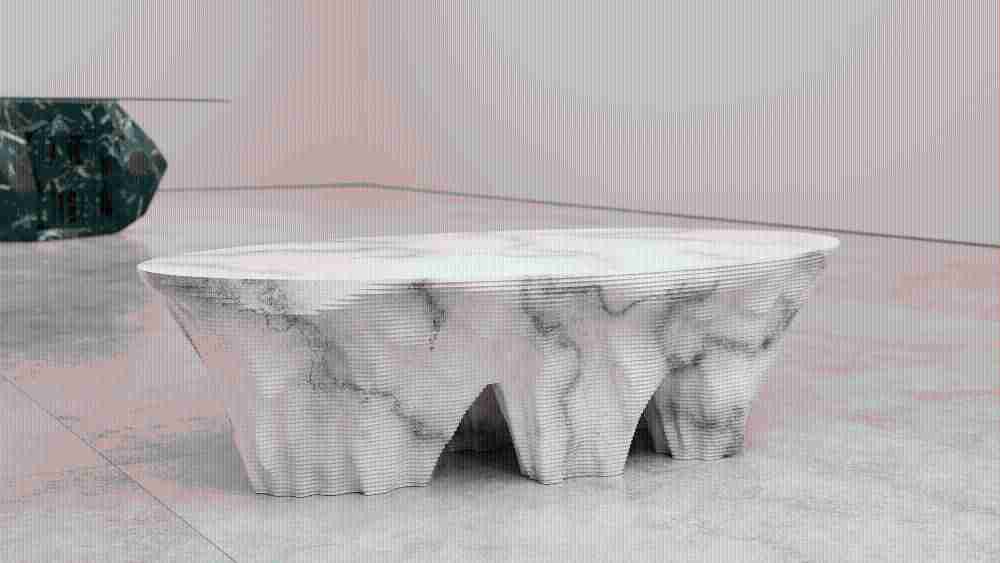 Monument Valley Coffee Table, una mesa de café que rinde homenaje a las icónicas formaciones rocosas del Lejano Oeste