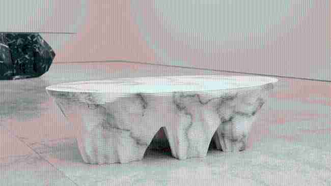 Table basse Monument Valley Coffee, une pause café qui rend hommage aux formes emblématiques des roches de l'Ouest sauvage.