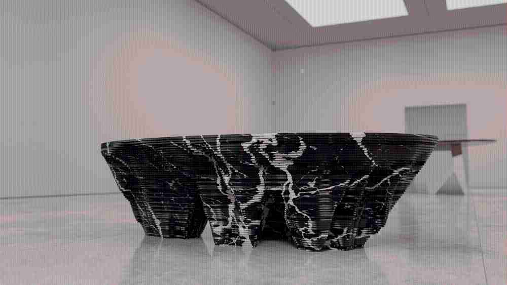 Monument Valley Coffee Table, a coffee break that pays homage to the iconic rock formations of the Wild West
