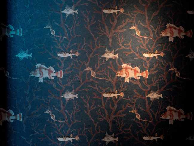 Aqua, drink in restaurant: an interior design projecting us into a wreck at the bottom of the sea