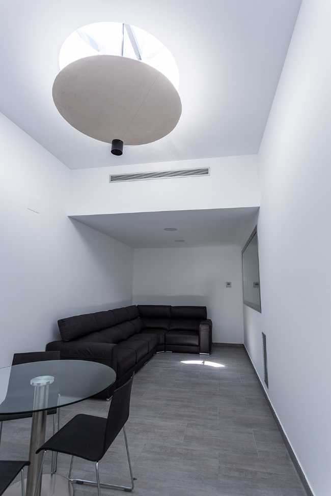 The emblematic Tanatorium for greeting the dead caressed by a mystical light