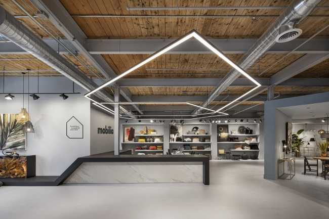 Magasin Mobilia le nouveau showroom scénographique