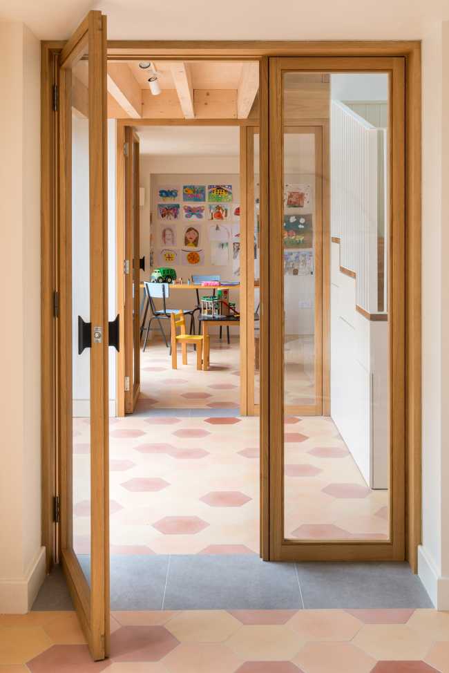 A new stairwell brightens up and adds light to an old property