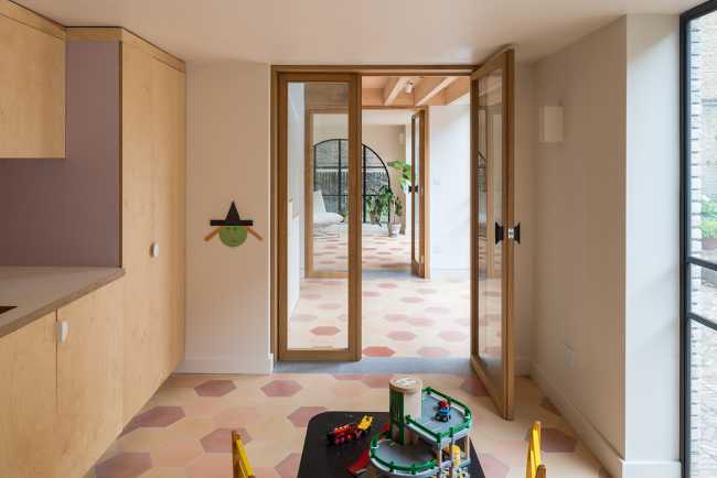 A new stairwell brightens up and adds light to an old property