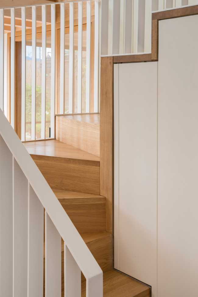 A new stairwell brightens up and adds light to an old property