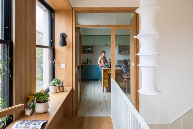 A new stairwell brightens up and adds light to an old property
