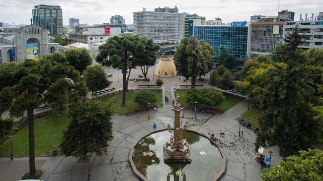 Un objeto extraño en el centro más concurrido de la ciudad: ¿qué hay detrás del Pabellón CCP?