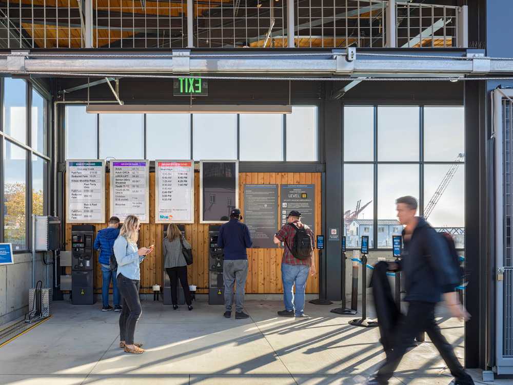 La terminal de ferri de Colman Dock en Seattle