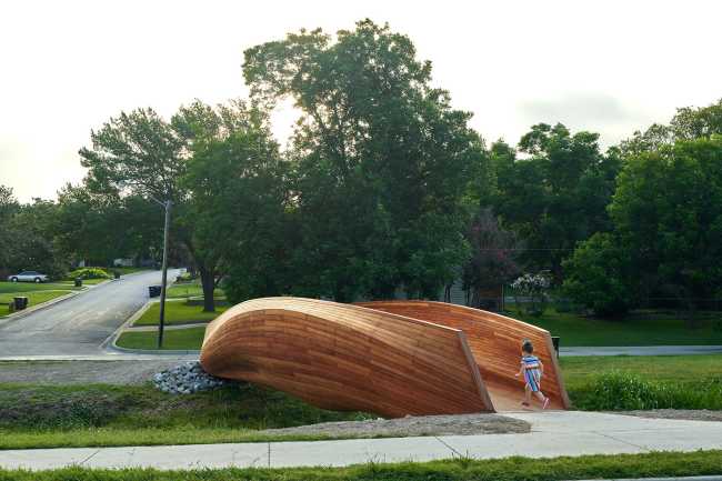 Dérive : le pont piétonnier innovant à Fort Worth au Texas