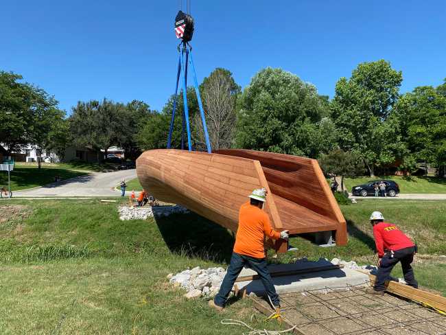Dérive : le pont piétonnier innovant à Fort Worth, au Texas