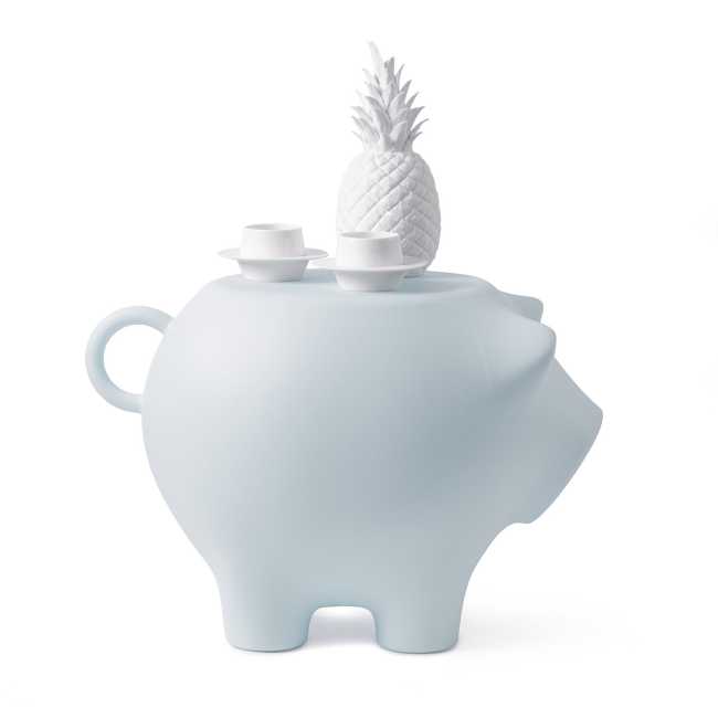 Table Sidepig. Forme et couleur pop pour une table basse ludique et emblématique
