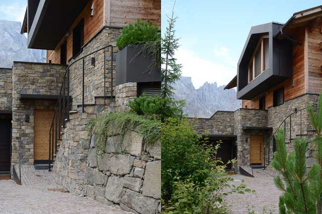 Una “capanna da sogno” inserita nello splendido paesaggio alpino. Chalet in pietra progettato nel pieno rispetto del genius loci