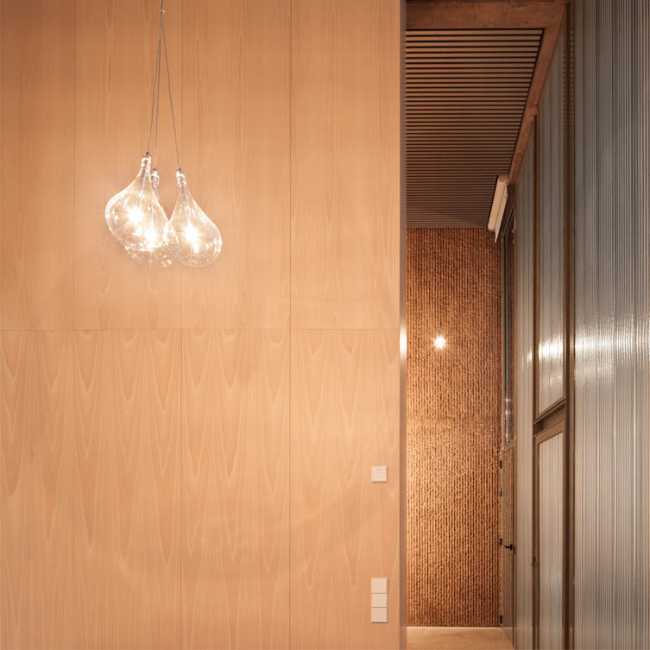 The combination of materials in Casa Fuensanta, which offers privacy but without giving up open space