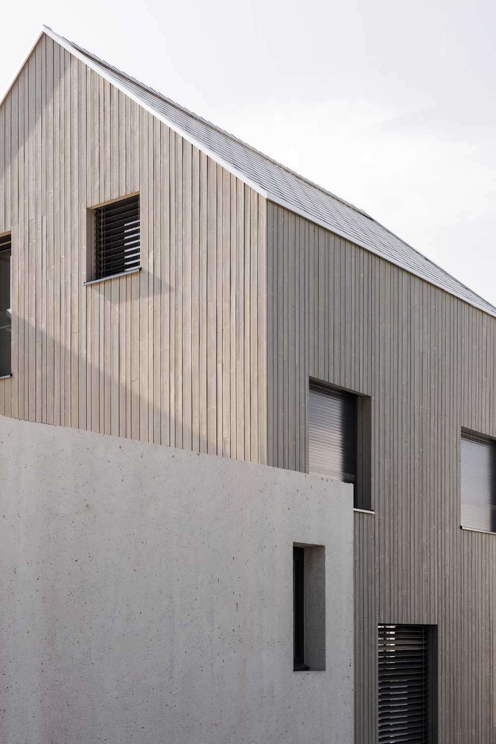 Una struttura, due abitazioni, design minimal ed elegante