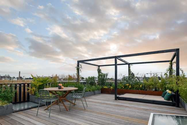 Amsterdam loft, volumi architettonici minimal