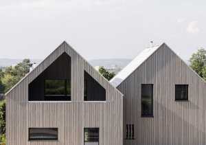 Una estructura, dos viviendas, diseño minimalista y elegante