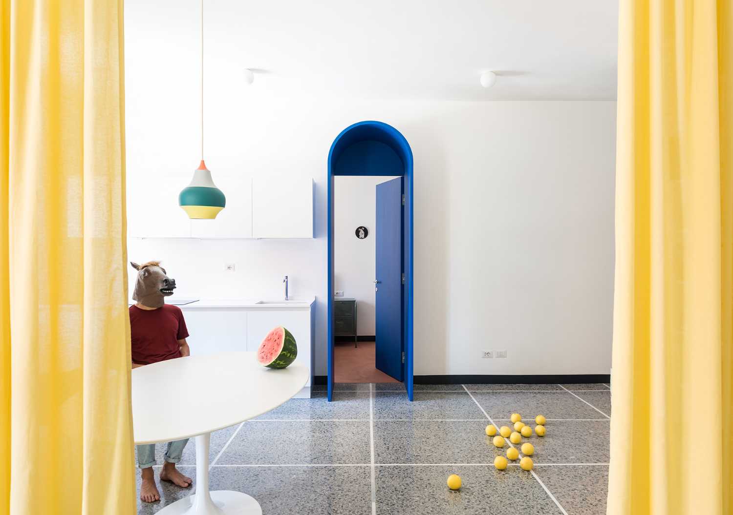 Retroscena Apartment, ironic and pop design in the capital of Rome.