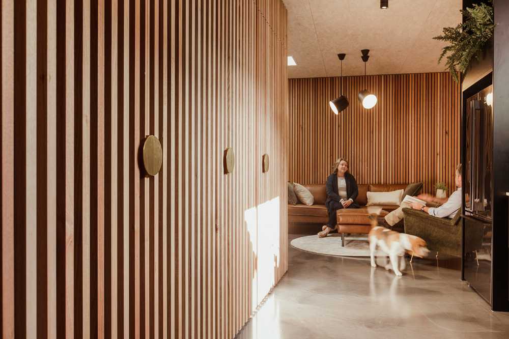 The warmth of the timber welcomes the ERA Planning & Enviroments team to its new office
