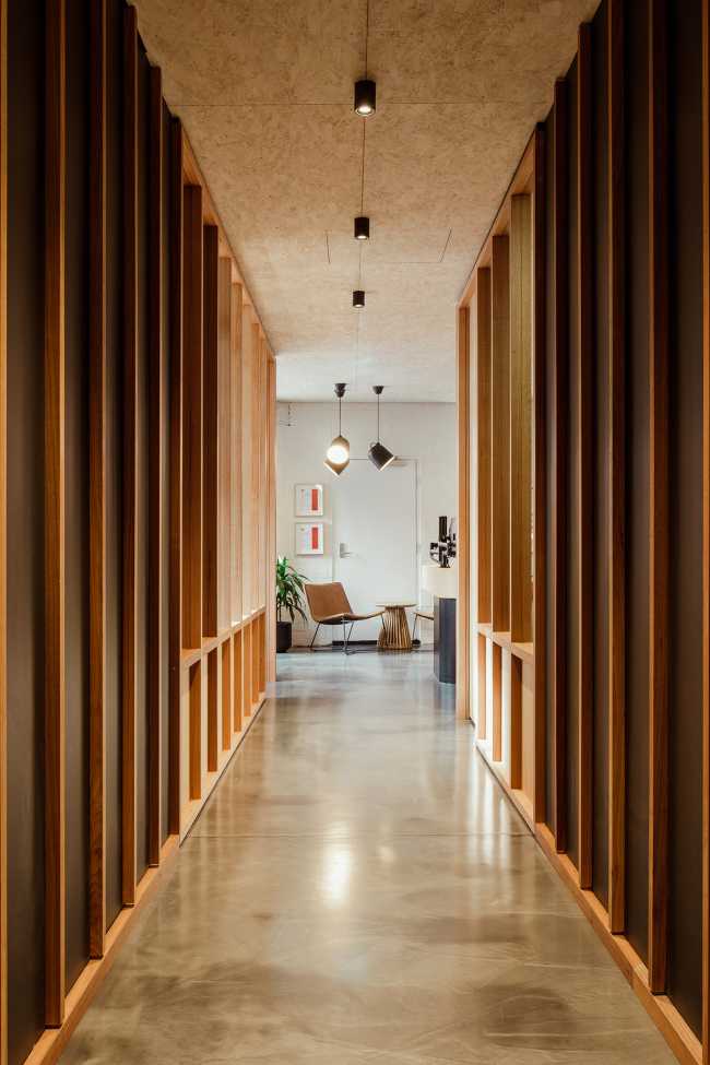 The warmth of the timber welcomes the ERA Planning & Enviroments team to its new office