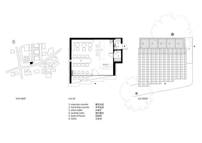 The daylight and the ambiance transform a former garage into Shanghai's Voyage Coffee