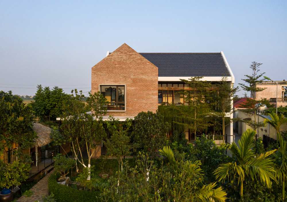 A traditional Vietnamese house style shape and an expression with a modern twist