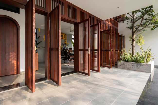 A traditional Vietnamese house style shape and an expression with a modern twist