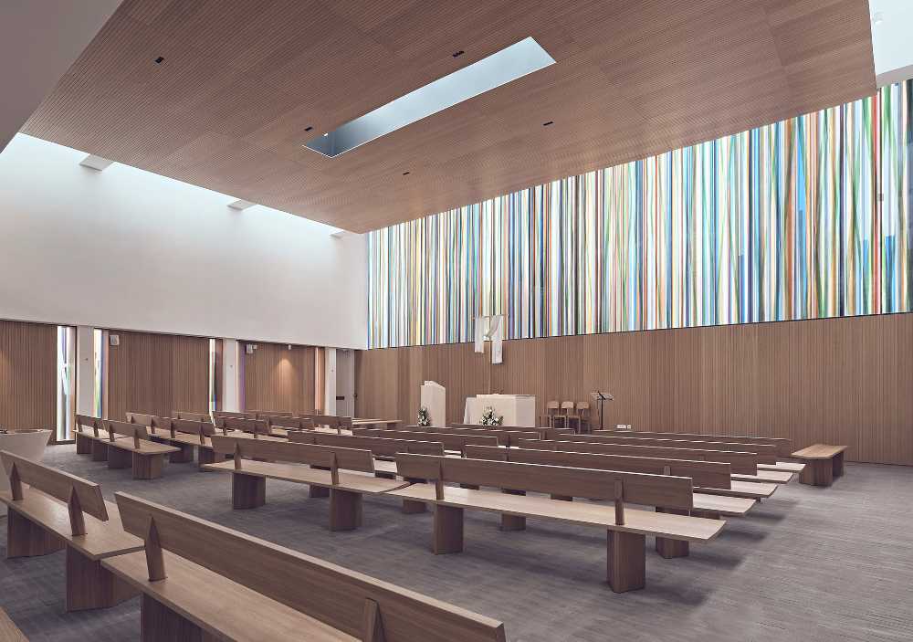 The timeless symbolism and abstraction are invoked in S. Joseph's Church