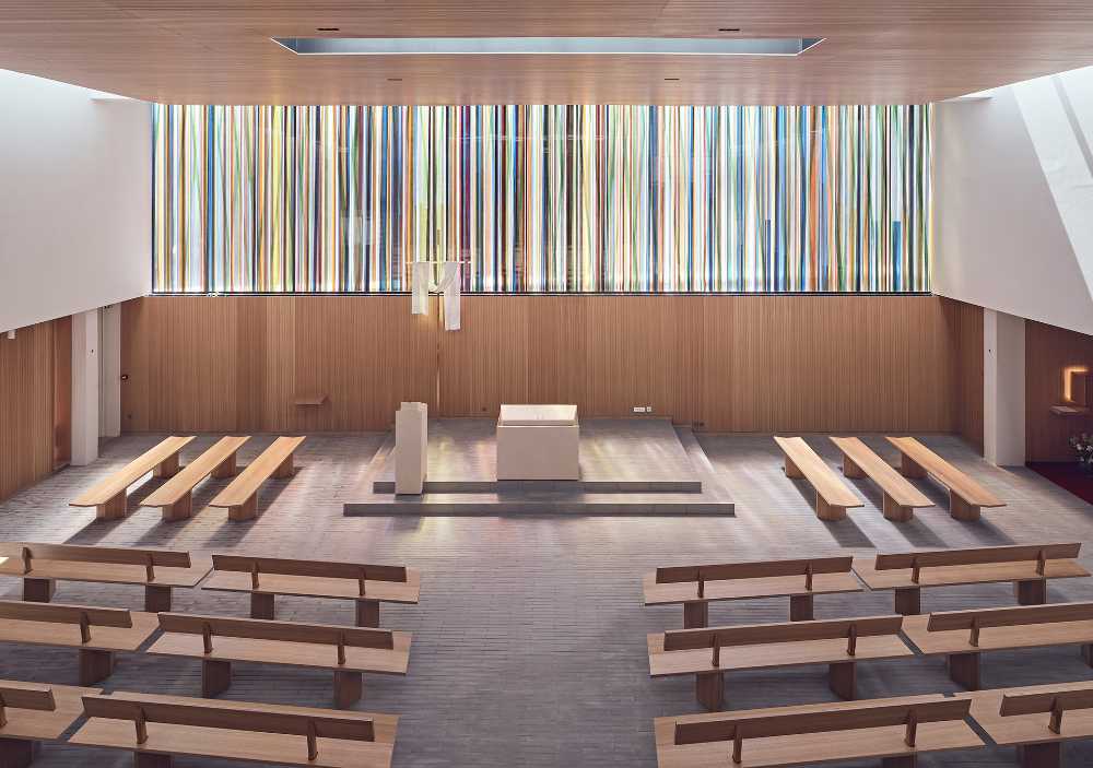 The timeless symbolism and abstraction are invoked in S. Joseph's Church
