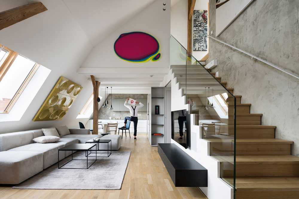 Art Maisonette a Letná: un affascinante viaggio nell‘arte di casa proprio