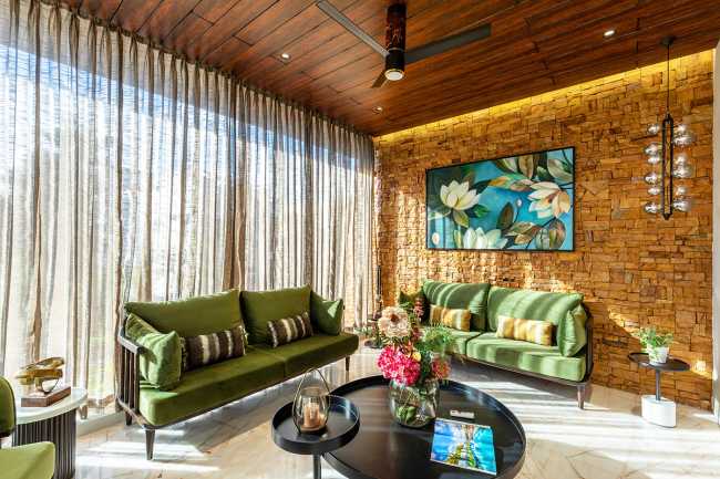 Yellow Stone House and nature-inspired color palette