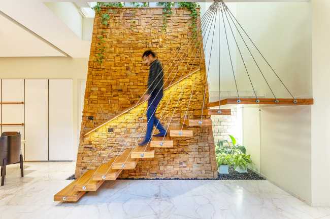 Yellow Stone House and nature-inspired color palette