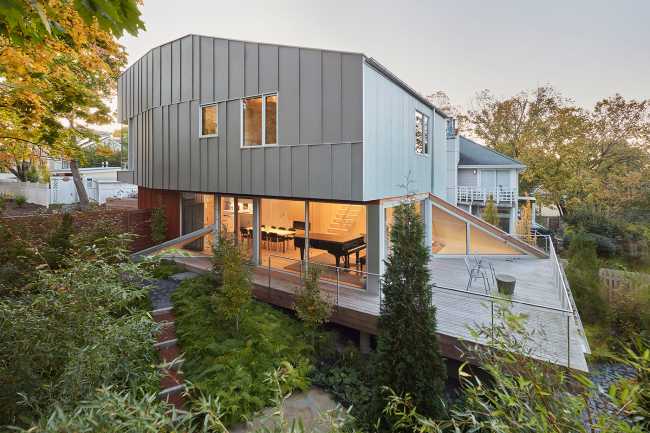 House II and its elegant fiber cement facade