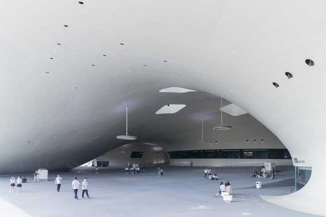 National Kaohsiung Centre for the Arts, a majestic architectural tree enshrines the city's artistic life under its protective canopy